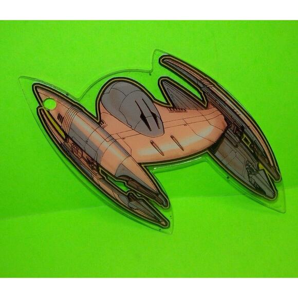 Star Wars Episode I Original Pinball Promo Keychain Spaceship Droid Star Fighter - Picture 1 of 4